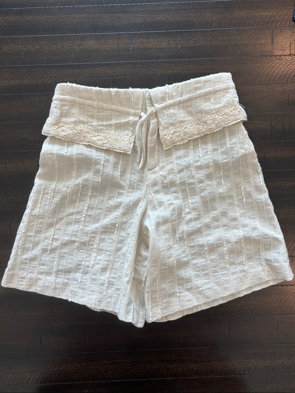 Zara Girl’s Cream Linen Shorts
